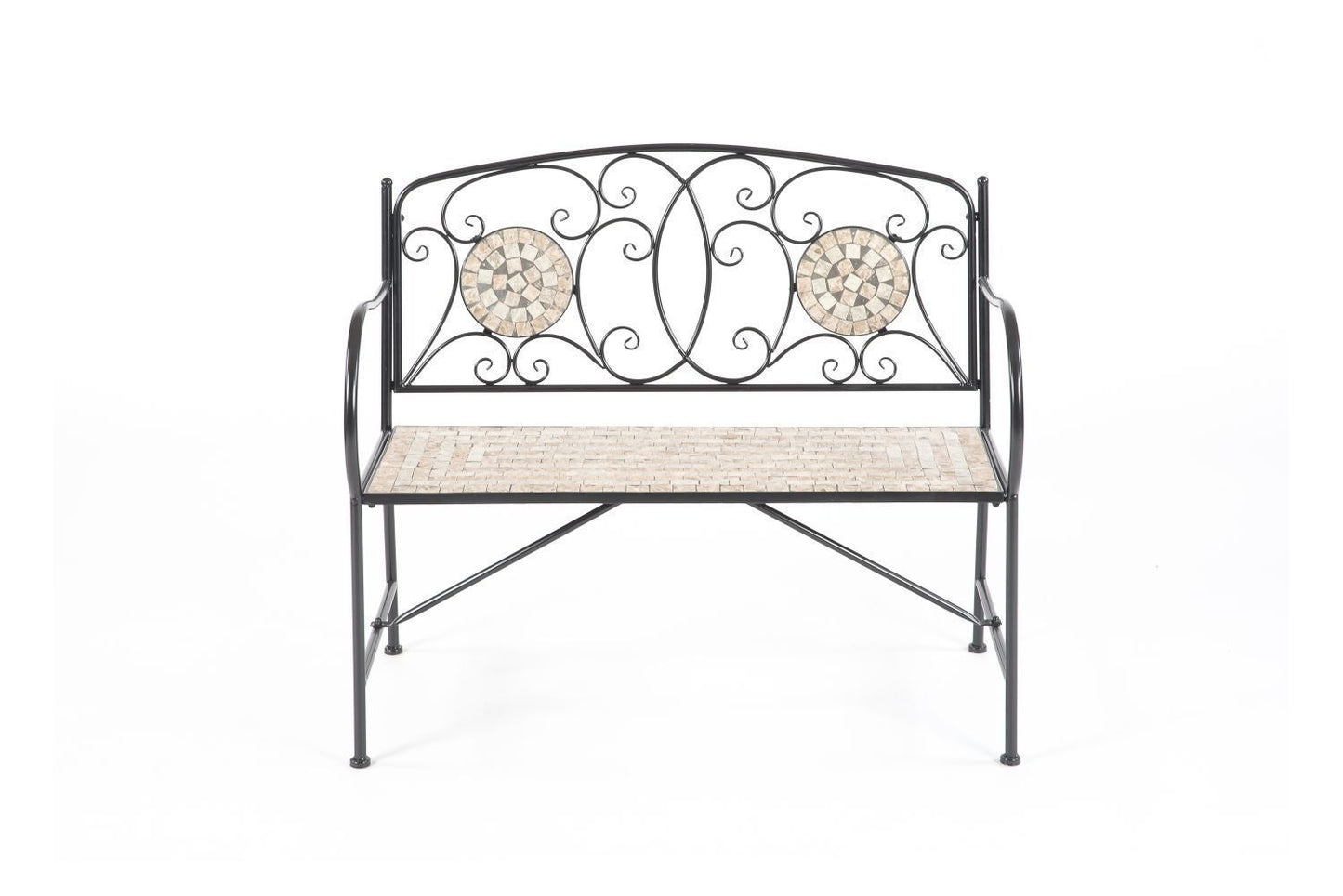 Milan 2 Seater Mosaic Garden Bench