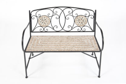 Milan 2 Seater Mosaic Garden Bench