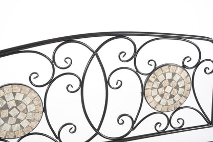 Milan 2 Seater Mosaic Garden Bench