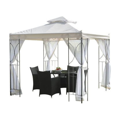 Contemporary Garden Gazebo in Cream