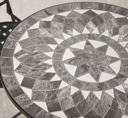 Black Star 4 Seat Mosaic Bistro Set