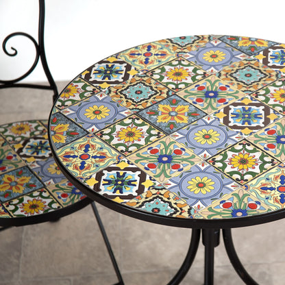 Majorelle 2 Seater Mosaic Bistro Set