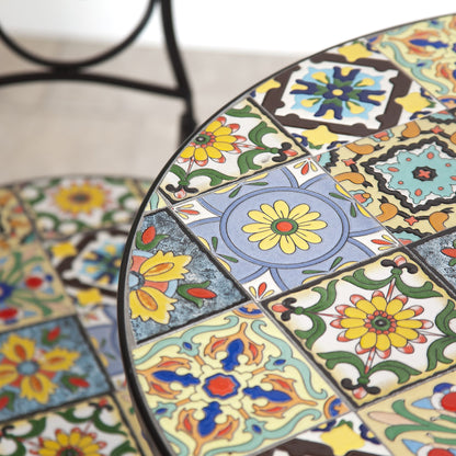 Majorelle 2 Seater Mosaic Bistro Set