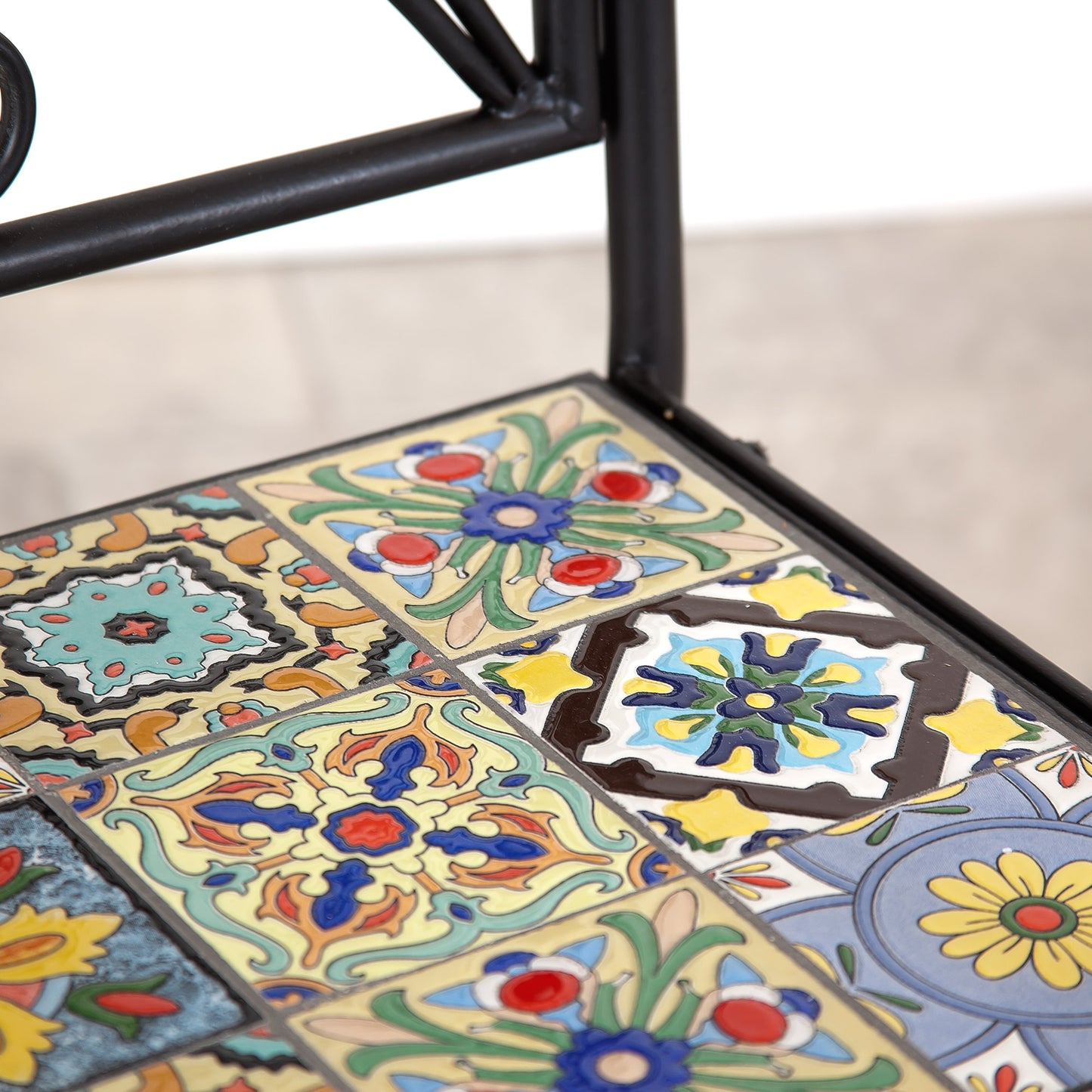 Majorelle 2 Seater Mosaic Garden Bench