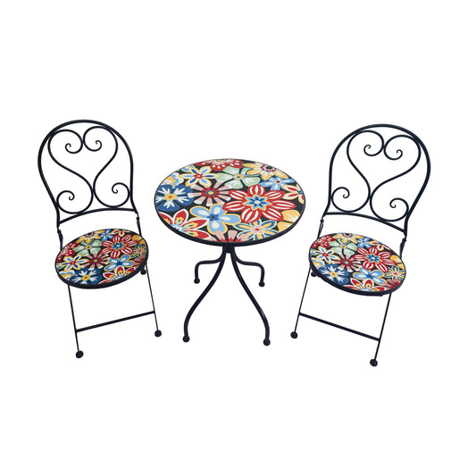 Flores 2 Seater Mosaic Bistro Set
