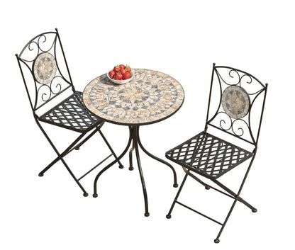 Turin 2 Seater Mosaic Bistro Set