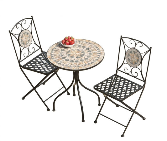 Turin 2 Seater Mosaic Bistro Set
