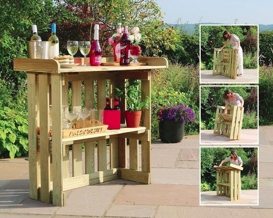 Folding Garden Bar Table / Potting Table