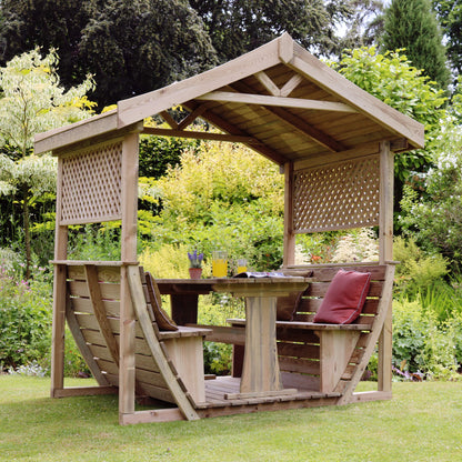 Marbella Garden Arbour 6 Seat Dining Set