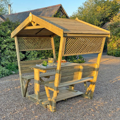 Zaragoza Garden Arbour 4 Seat Dining Set