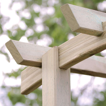 Guadalajara Curved Top Garden Arch with Trellis