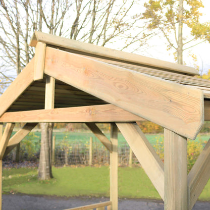 Leon Garden Wooden BBQ Shelter Gazebo