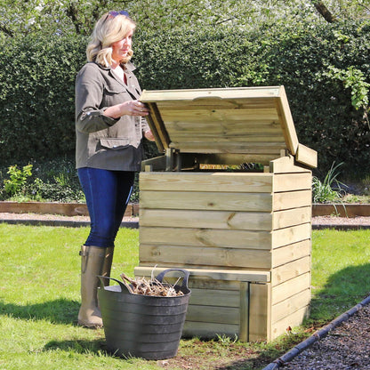 Wooden Beehive Compost Bin
