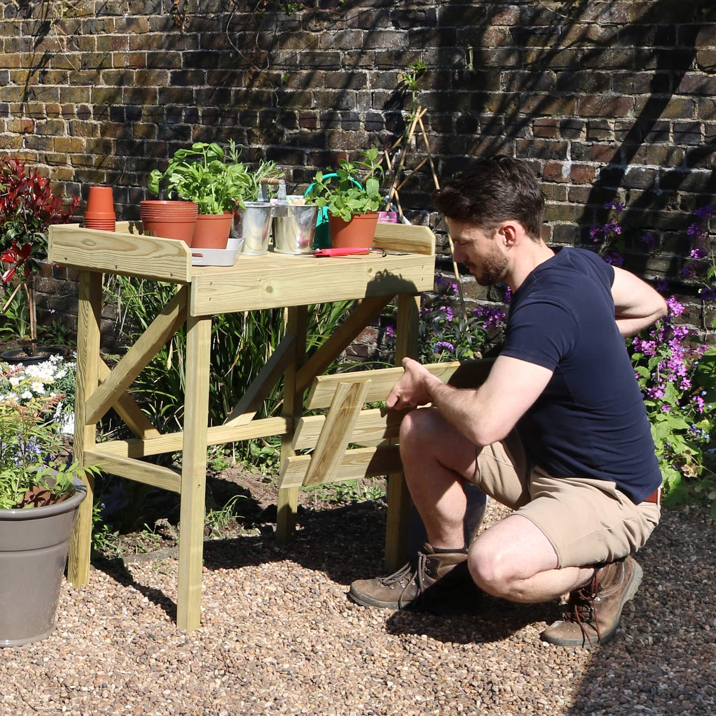 Potting Table & Work Bench with Storage