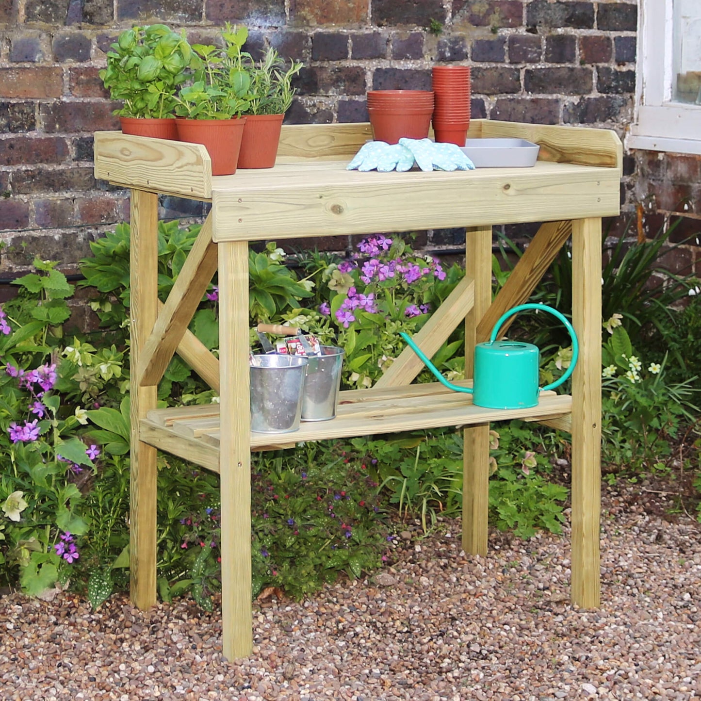 Potting Table & Work Bench with Storage