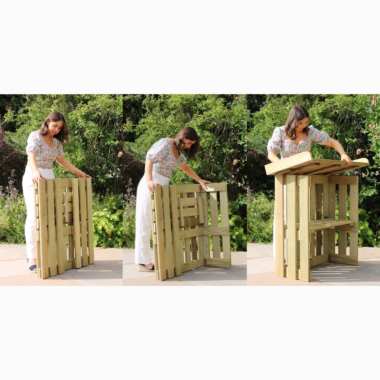 Folding Garden Bar Table / Potting Table