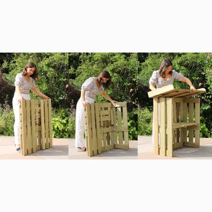 Folding Garden Bar Table / Potting Table