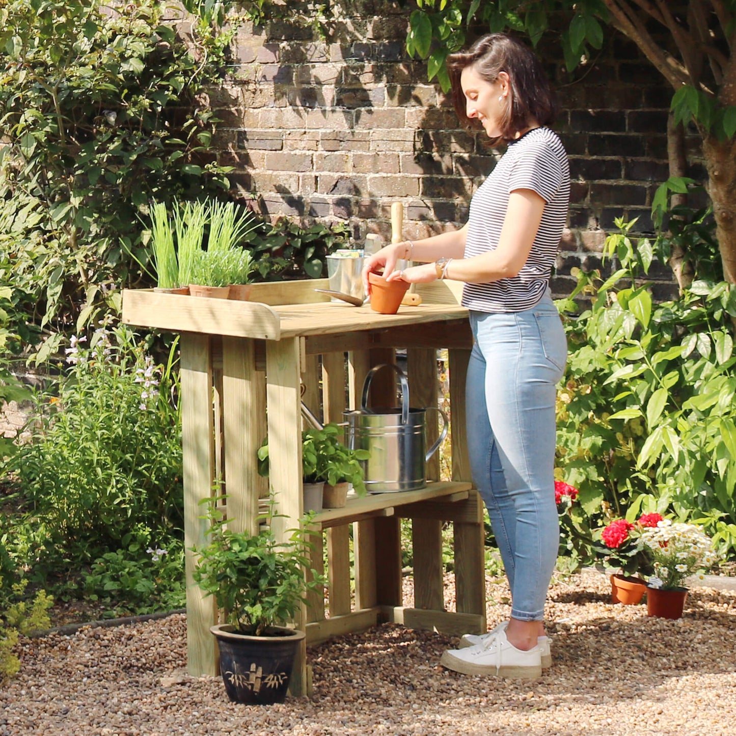 Folding Garden Bar Table / Potting Table