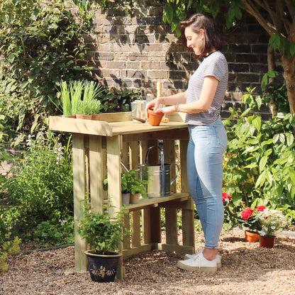 Folding Garden Bar Table / Potting Table