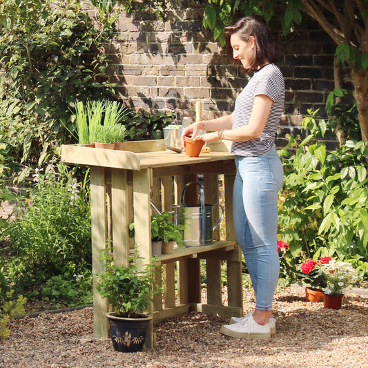 Folding Garden Bar Table / Potting Table