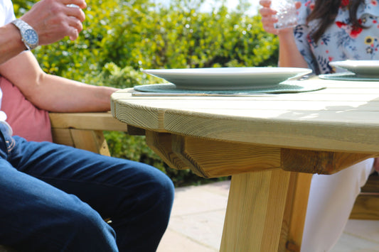 Malaga Garden Dining Round Table 1m