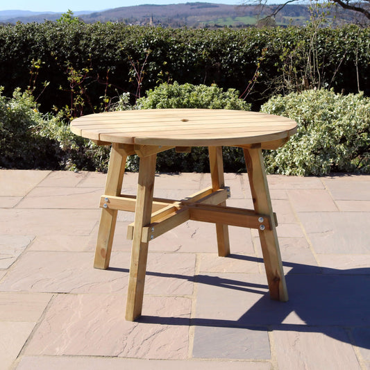 Malaga Garden Dining Round Table 1m