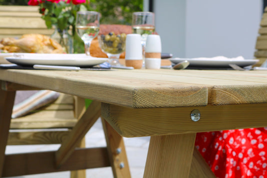 Malaga Garden Dining Rectangular Table 1.5m