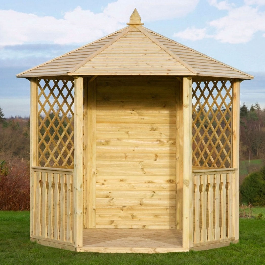 Hexagonal Garden Wooden Gazebo Shelter