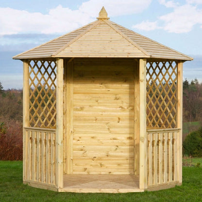 Hexagonal Garden Wooden Gazebo Shelter