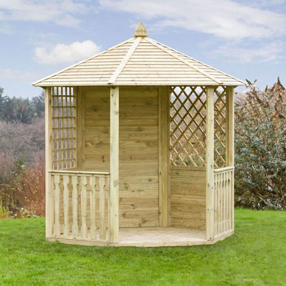 Hexagonal Garden Wooden Gazebo Shelter