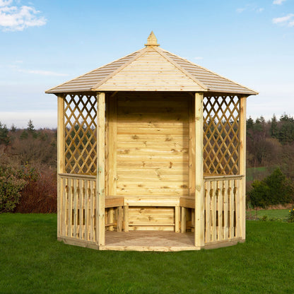 Hexagonal Garden Wooden Gazebo Shelter
