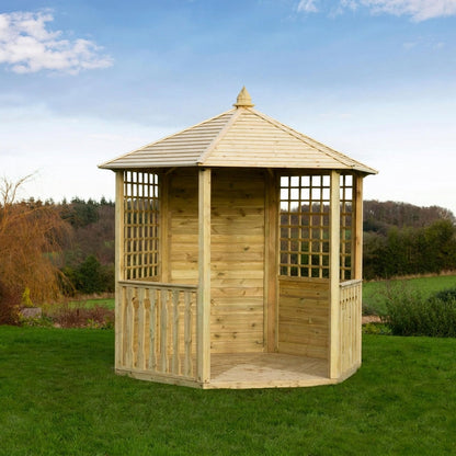 Hexagonal Garden Wooden Gazebo Shelter