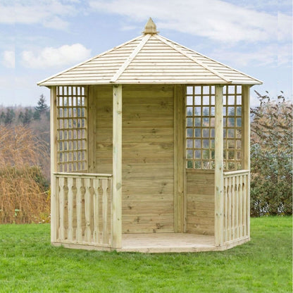 Hexagonal Garden Wooden Gazebo Shelter