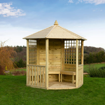 Hexagonal Garden Wooden Gazebo Shelter