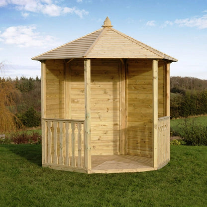 Hexagonal Garden Wooden Gazebo Shelter