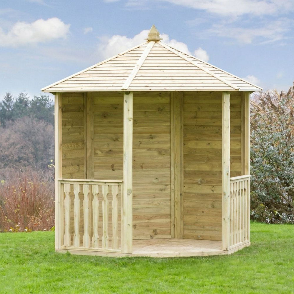 Hexagonal Garden Wooden Gazebo Shelter