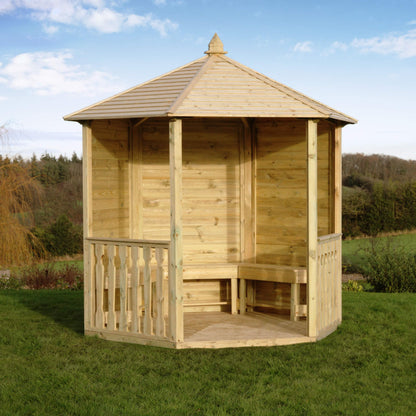 Hexagonal Garden Wooden Gazebo Shelter