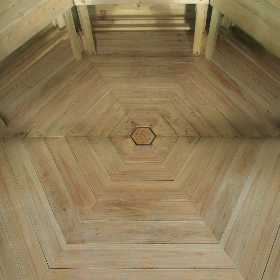 Hexagonal Garden Wooden Gazebo Shelter