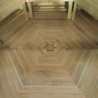 Hexagonal Garden Wooden Gazebo Shelter