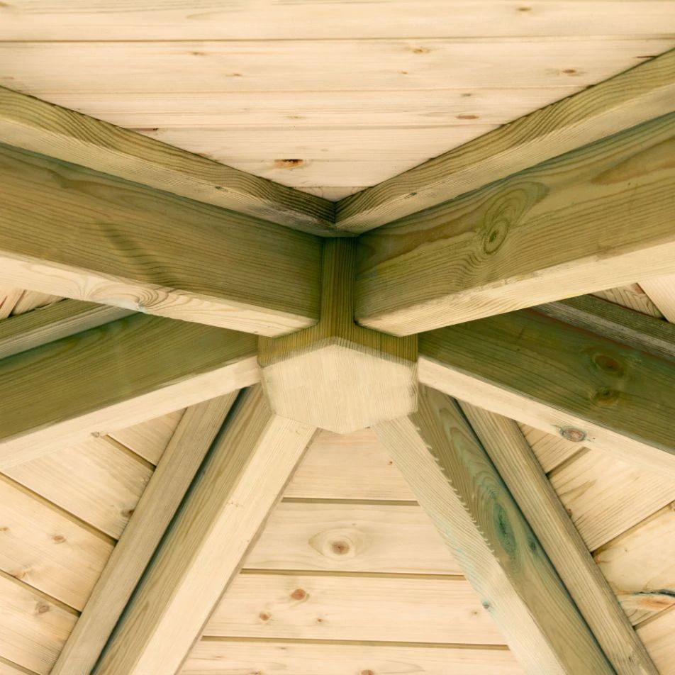 Hexagonal Garden Wooden Gazebo Shelter