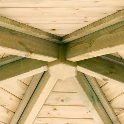 Hexagonal Garden Wooden Gazebo Shelter