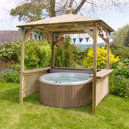 Albacete Garden Wooden BBQ Shelter Gazebo