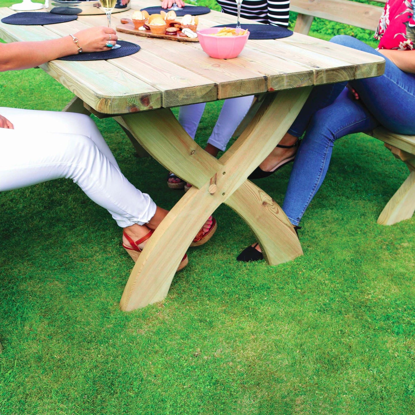 Laguna 6 Seat Garden Wooden Dining Set