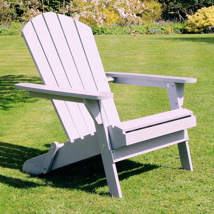 Murcia Adirondack Style Garden Folding in Light Grey