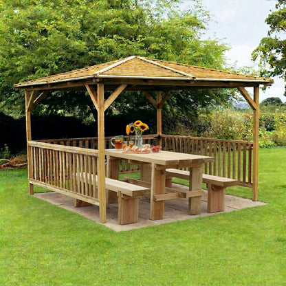 Benidorm 2.8mx2.8m Wooden Garden Pavilion