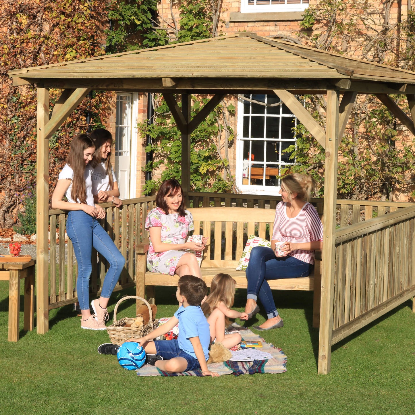 Benidorm 2.8mx2.8m Wooden Garden Pavilion