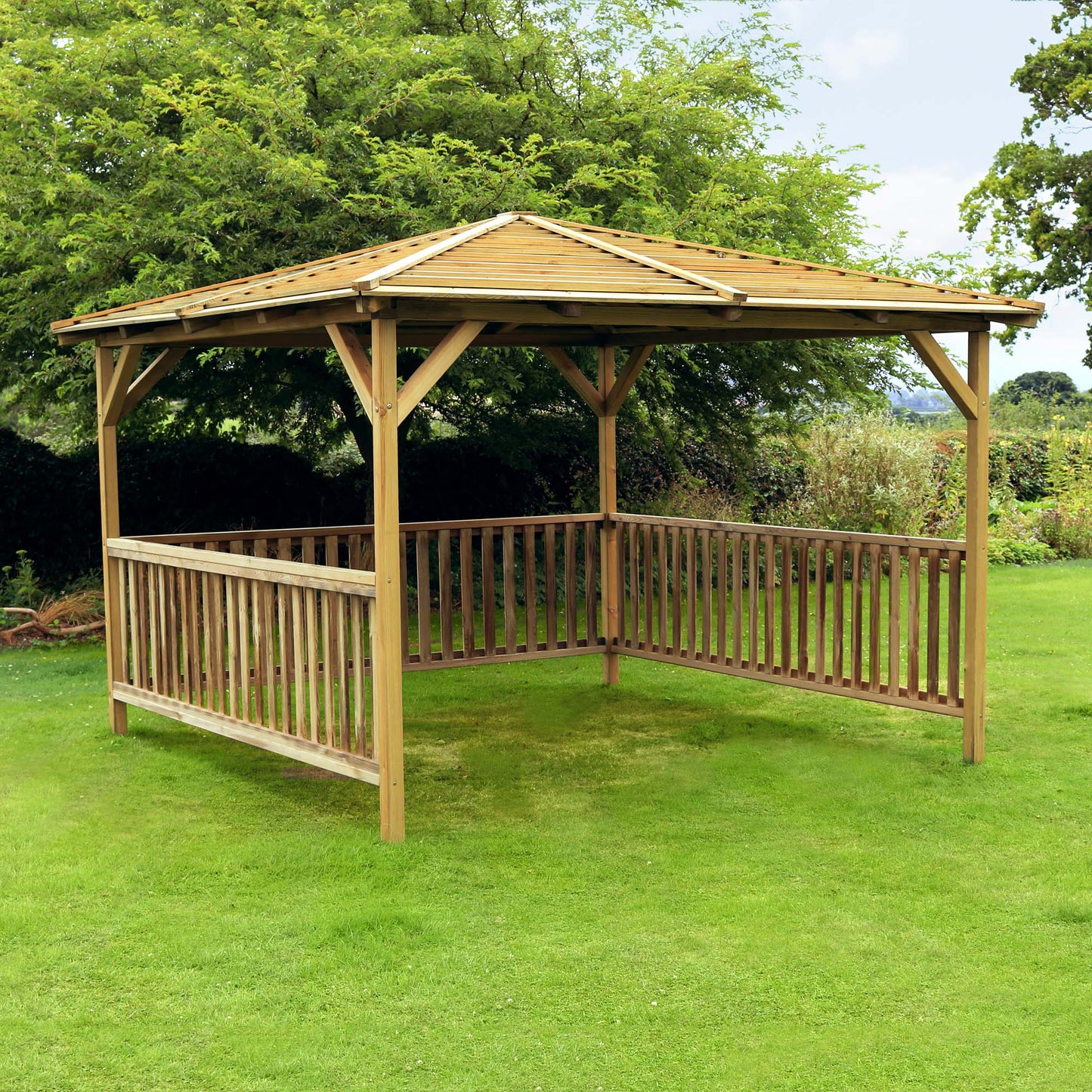 Benidorm 2.8mx2.8m Wooden Garden Pavilion