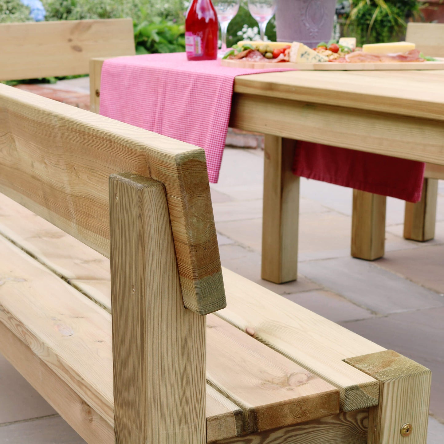 Leida 8 Seat Garden Wooden Dining Set