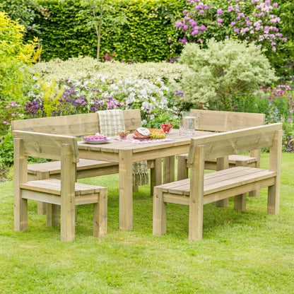 Leida 8 Seat Garden Wooden Dining Set