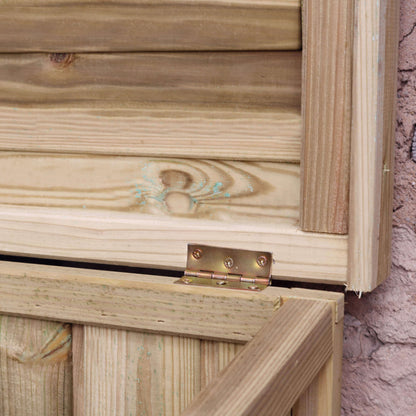 Parcel Safe Wooden Store Box with Flower Planter